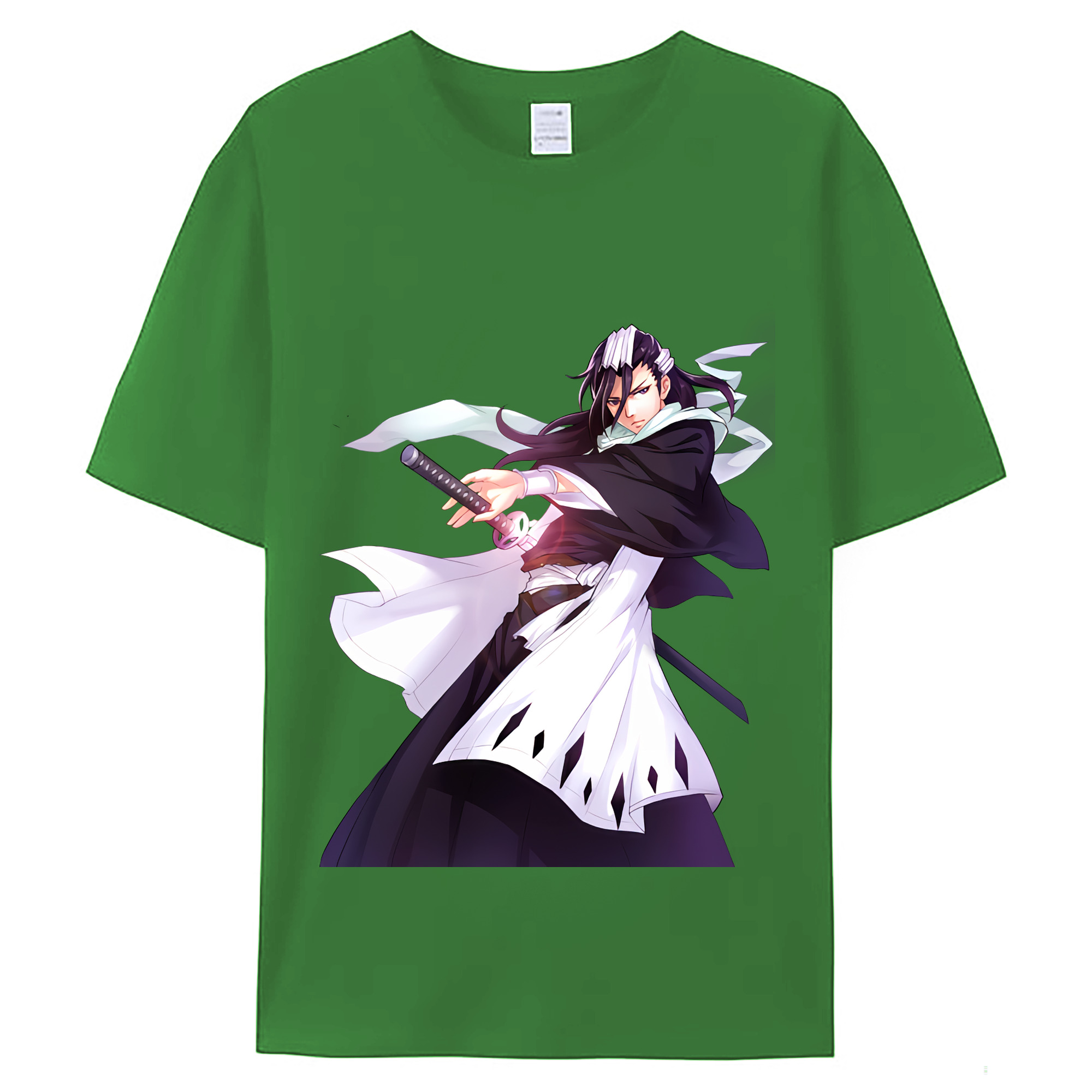 （画像用） ブリーチ くちき びゃくや BLEACH Kuchiki Byakuya レディースカジュアルプリントTシャツ（綿100％）